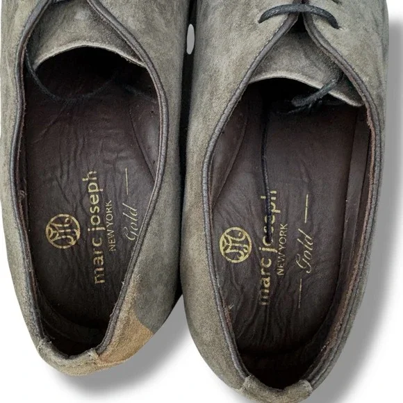 Marc Joseph Mens Lace up Watts St Gray Oxford‎ Dress Shoe in Gray Size 7